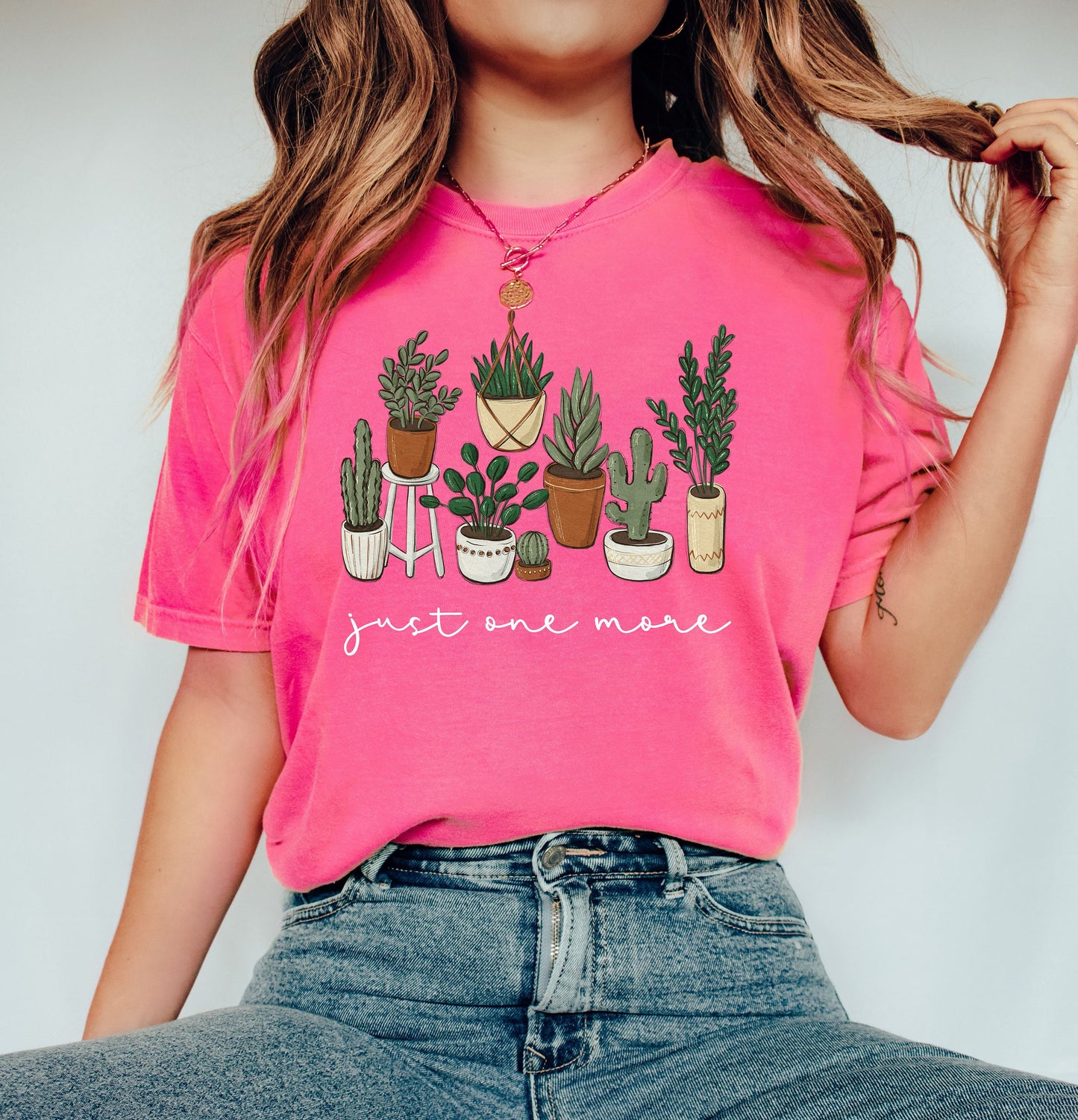 Comfort Colors Just One More Plant Shirt,Cactus Shirt,Cactus Sweatshirt,Succulent Sweatshirt,Cactus Lover Shirt,Gardener Shirt,Garden Lover,