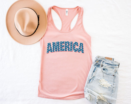 America Tank Top, 4th Of July Tank, America Tank, America Flag Shirt, Retro 4th Of July Shirt,USA Shirts, 4th of July Family Shirts