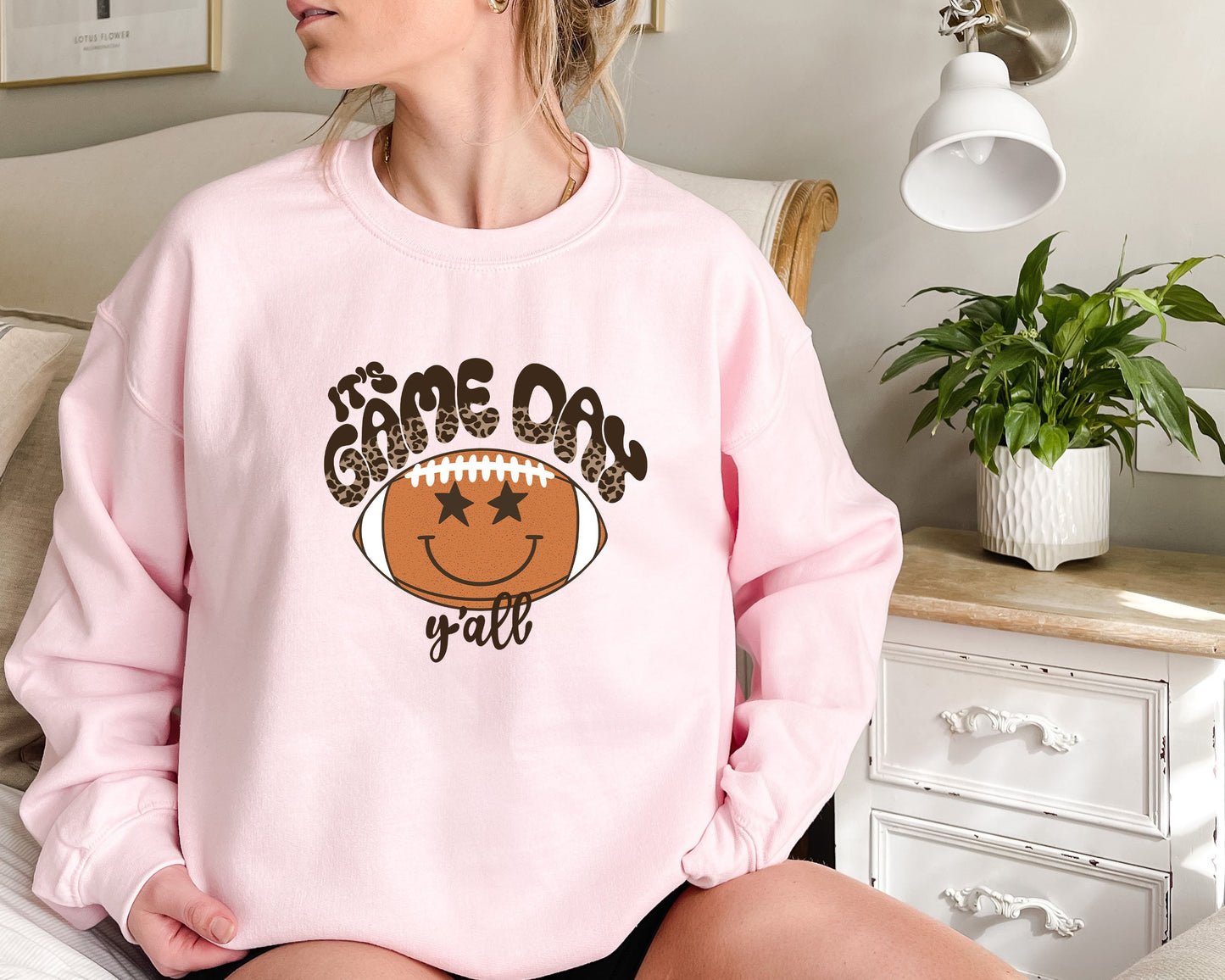 Retro American Football Sweatshirt, Preppy Football sweatshirt, Groovy Game Day shirt, Retro Game day, , Football Shirts For Women