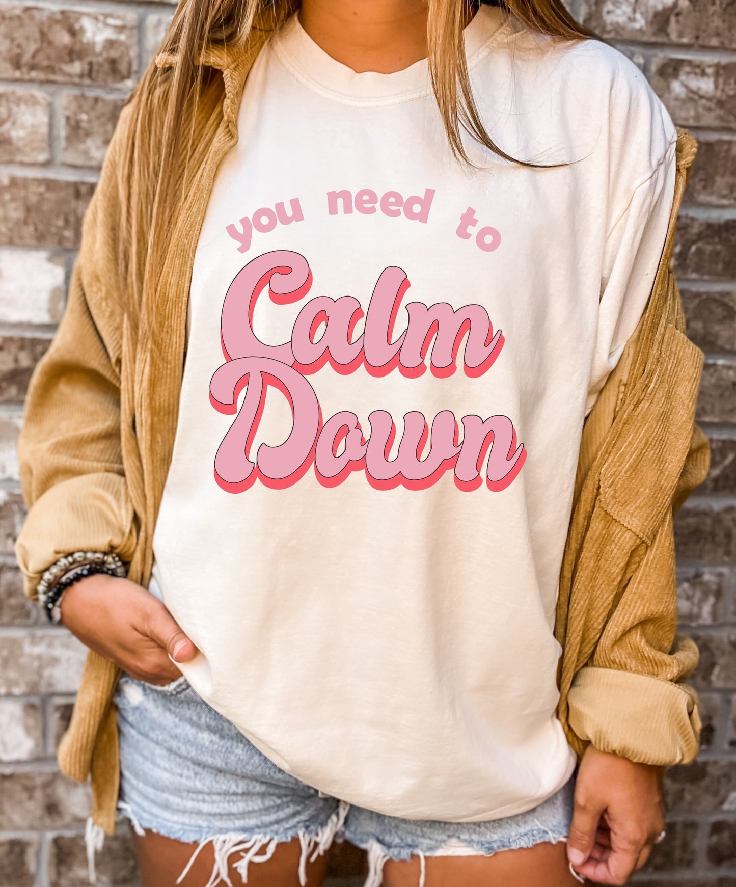 Comfort Colors You Need to Calm Down Shirt,Summer Concert Tee, Music Lover Shirt, Karma Shirt,I'm the Problem It's Me,Funny Shirt