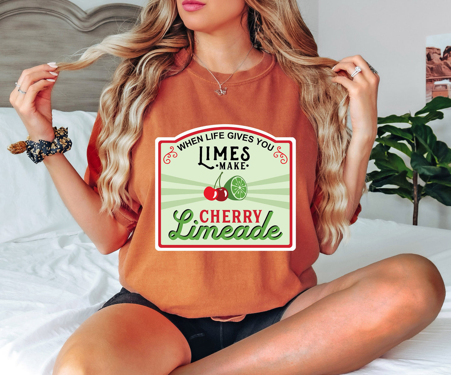 Comfort Colors Limes Make Cherry Limeade Shirt,Sour Bitch Lime,funny gift for friend,Retro Summer Shirt,Super Fun Cherry Fruit