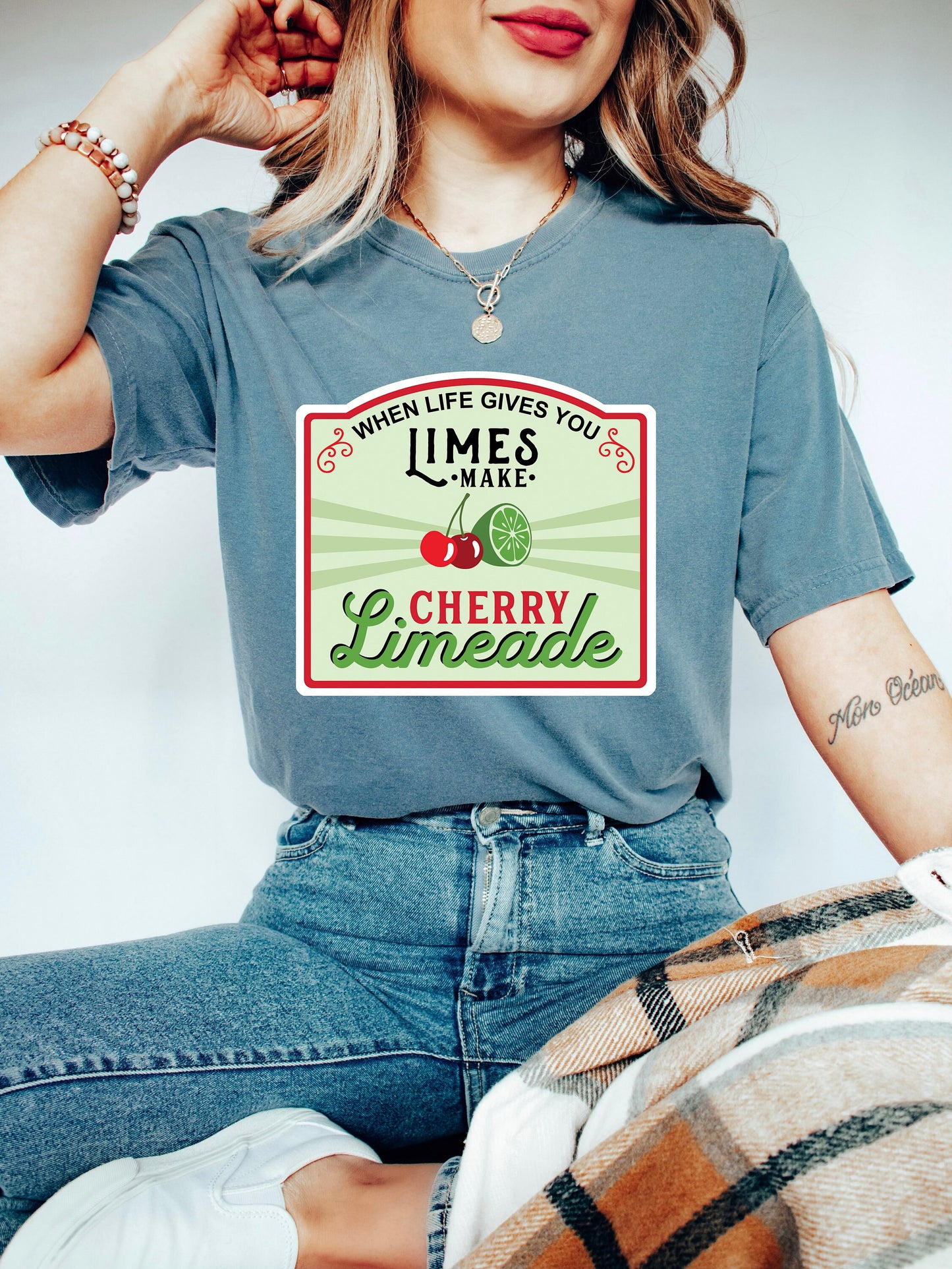 Comfort Colors Limes Make Cherry Limeade Shirt,Sour Bitch Lime,funny gift for friend,Retro Summer Shirt,Super Fun Cherry Fruit