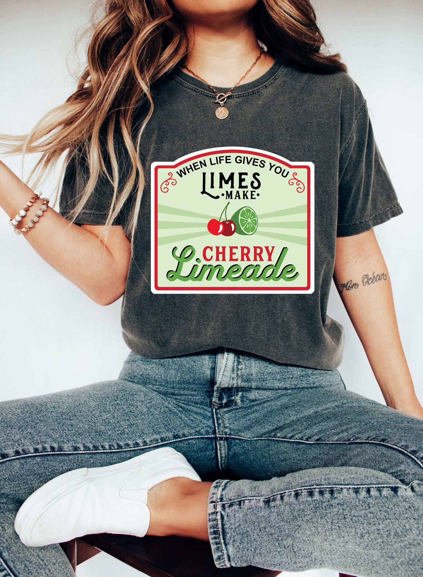 Comfort Colors Limes Make Cherry Limeade Shirt,Sour Bitch Lime,funny gift for friend,Retro Summer Shirt,Super Fun Cherry Fruit