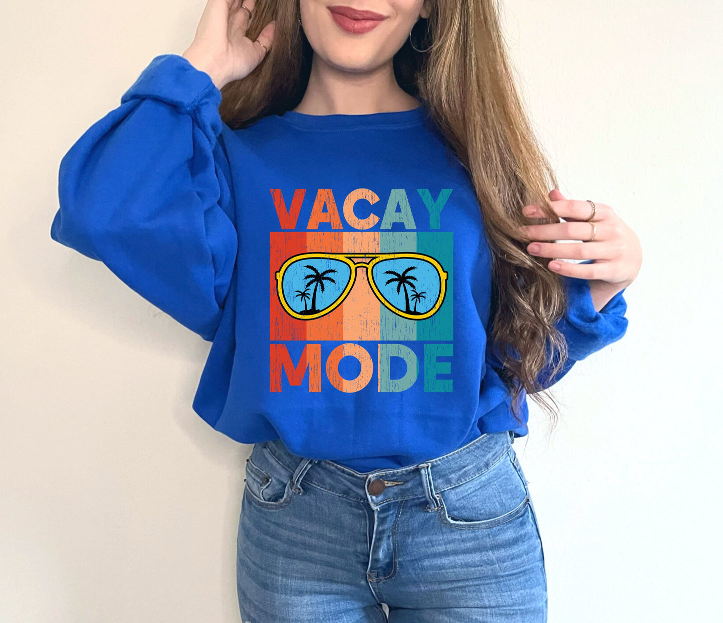 Vacay Mode Sweatshirt,Vacation Shirt,Family Vacation Shirt, Vacay Mode, Camping Shirt, Travel Shirt, Adventure Shirt,Traveler Gift