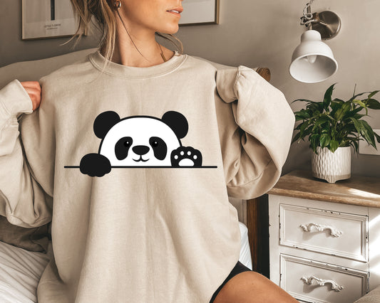 Panda Bear Sweatshirt,Panda Bear Shirt,Panda Mom Shirt,Pet Lover Shirts,Animal Lover Unisex Sweatshirt,Graphic Crewneck