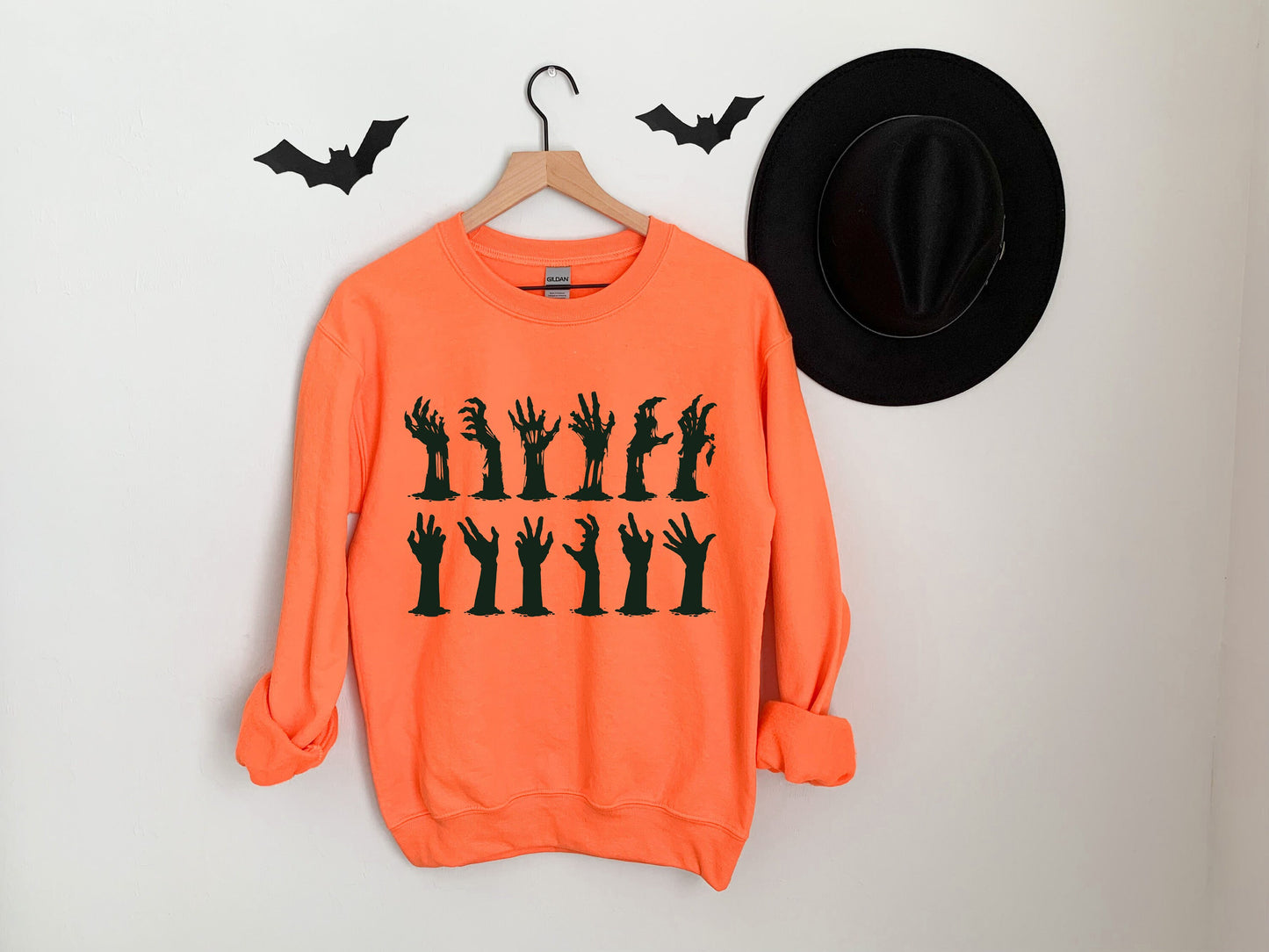 Halloween Sweatshirt,Zombie Hands Sweatshirt, Zombie Fingers Shirt, Funny Halloween Shirt, Halloween T-Shirt, Halloween Shirt , Zombie Shirt