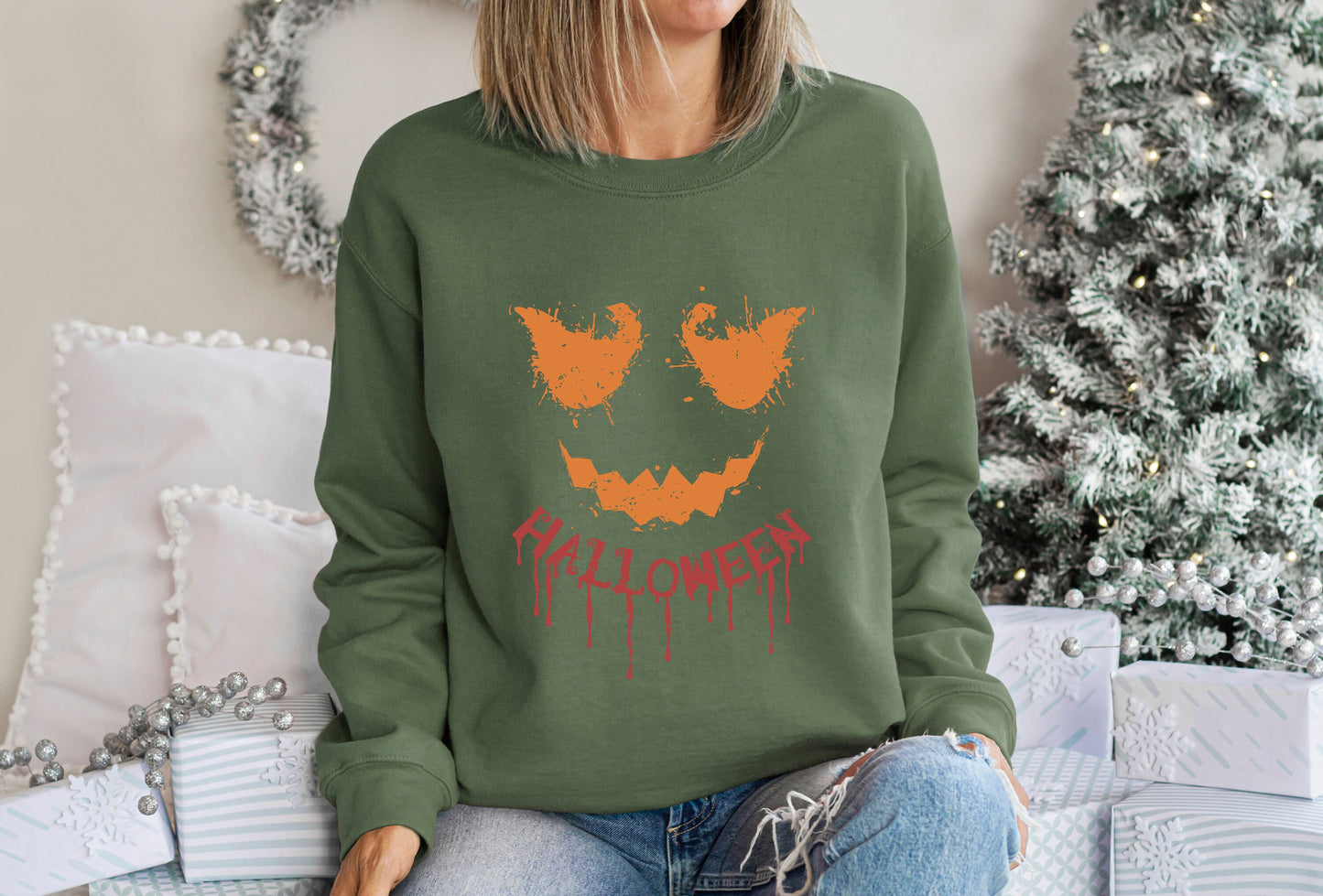 Halloween Sweatshirt, Halloween Shirt, Pumpkin Sweatshirt, Pumpkin Sweater, Jack-o-Lantern Sweat, Spooky Season, Fall Shirts