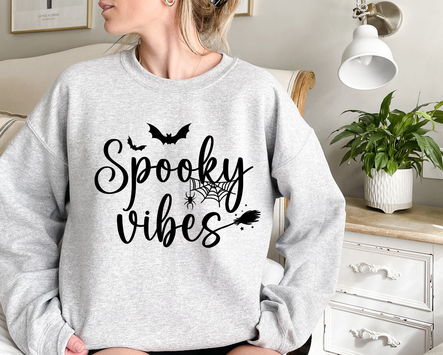 Spooky vibes Sweatshirt, Halloween Sweatshirt ,Spooky season,Spooky vibes, Halloween Sweatshirt For Women,Spooky season,Spooky vibes