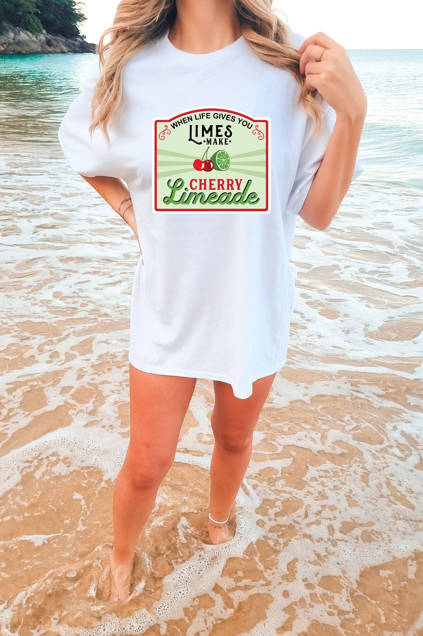 Comfort Colors Limes Make Cherry Limeade Shirt,Sour Bitch Lime,funny gift for friend,Retro Summer Shirt,Super Fun Cherry Fruit