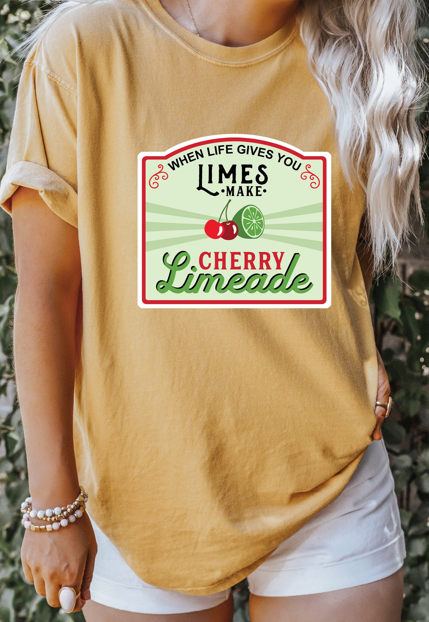 Comfort Colors Limes Make Cherry Limeade Shirt,Sour Bitch Lime,funny gift for friend,Retro Summer Shirt,Super Fun Cherry Fruit