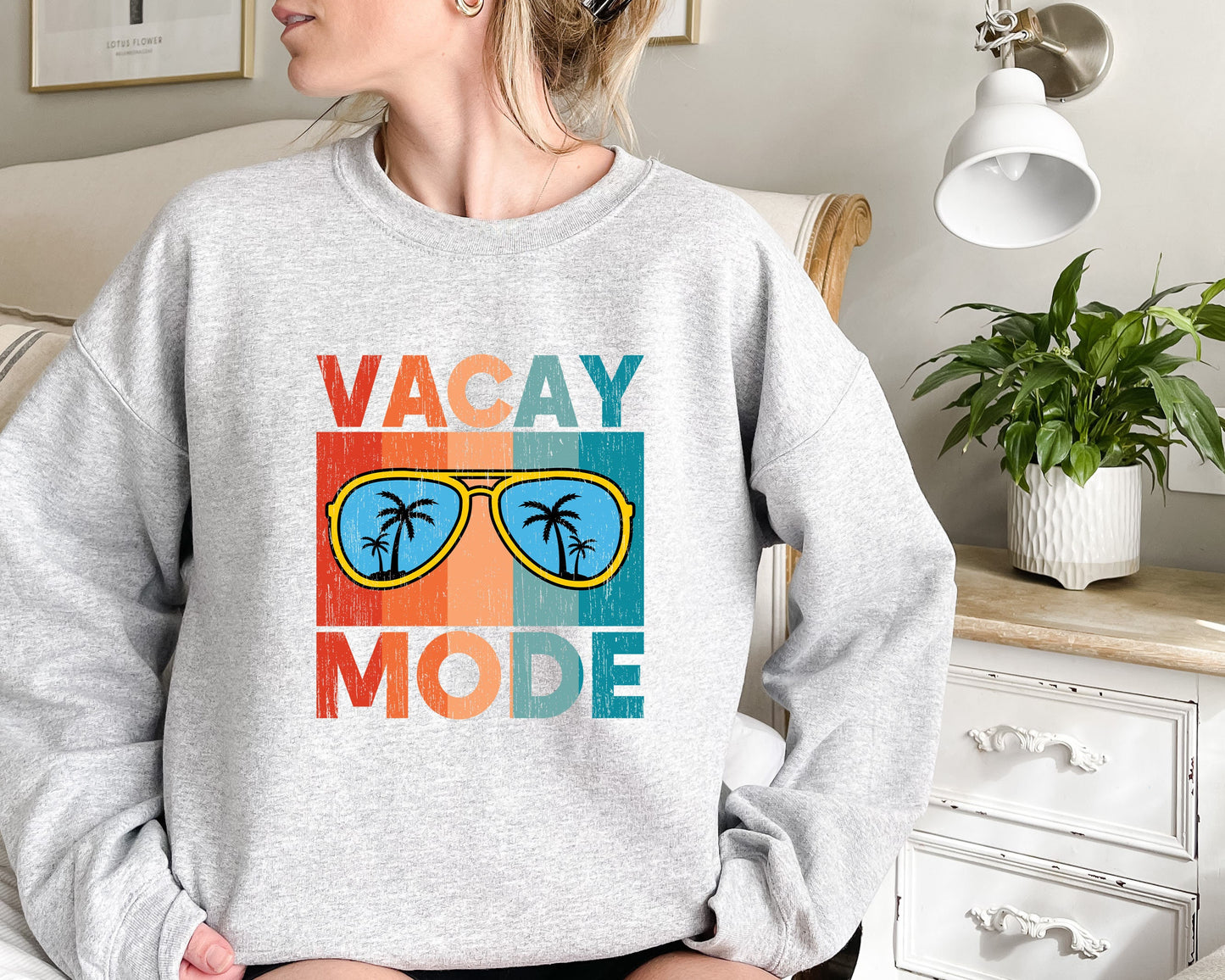 Vacay Mode Sweatshirt,Vacation Shirt,Family Vacation Shirt, Vacay Mode, Camping Shirt, Travel Shirt, Adventure Shirt,Traveler Gift