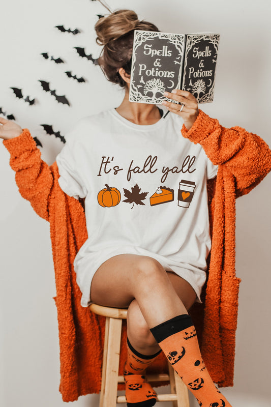 Comfort Colors It's Fall Y'all Shirt,Pumpkin Shirt,Thanksgiving Pumpkin Shirt,Hello Fall tshirt,Thanksgiving Sweater,Autumn, Pumpkin Season