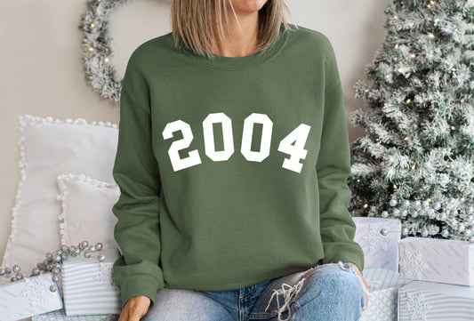 2004 Sweatshirt,19th Birthday Gift,2004 Vintage Shırt,19th Birthday Shirt,19th Birthday,Custom Birthday Shirt,Birth Year Number