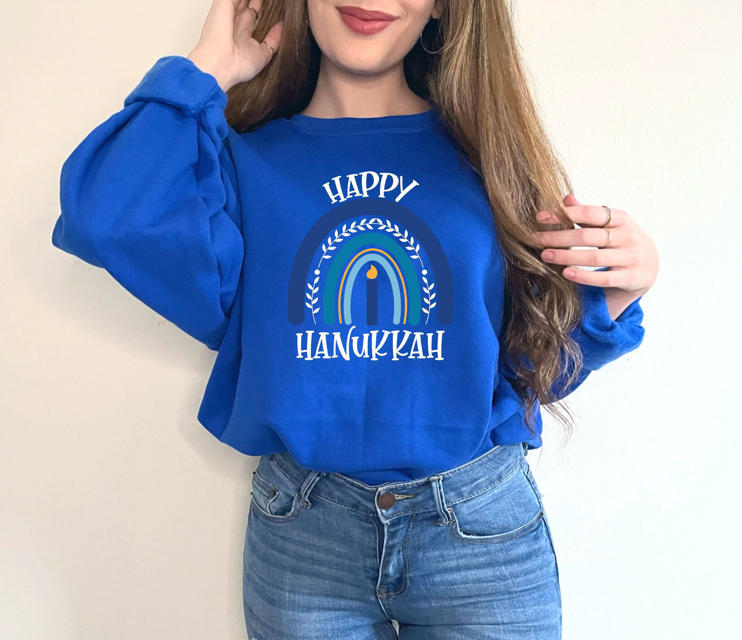 Happy Hanukkah Sweater, Happy Hanukkah Gift, Hanukkah Shirt, Menorah Shirt,Jewish Shirt,Jewish Shirt, Funny Jewish Shirt,Jewish Gift,Hanukka