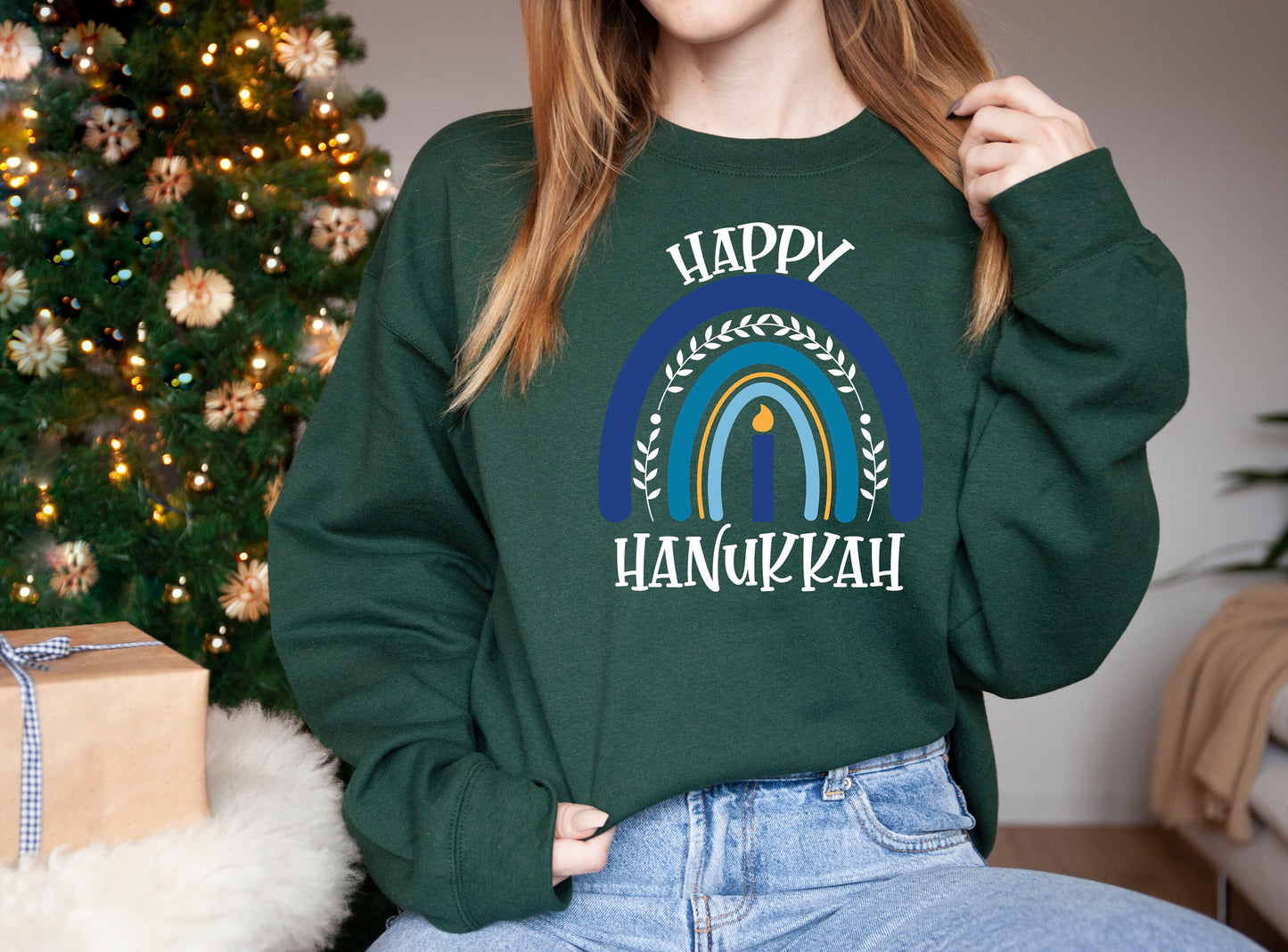 Happy Hanukkah Sweater, Happy Hanukkah Gift, Hanukkah Shirt, Menorah Shirt,Jewish Shirt,Jewish Shirt, Funny Jewish Shirt,Jewish Gift,Hanukka