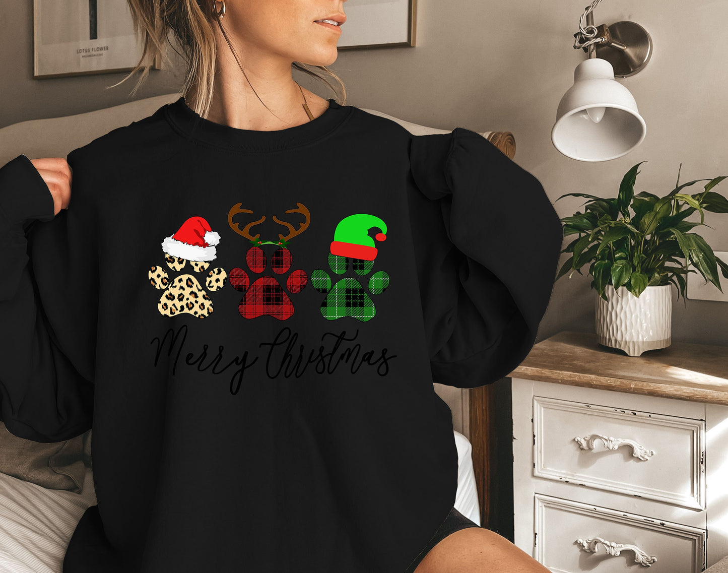 Merry Christmas Paws Sweatshırt,Christmas Sweatshirt,Paws Sweatshirt,Christmas Dog Sweater,Christmas Dog Shirts,Christmas Shırt,XMAS Shırt