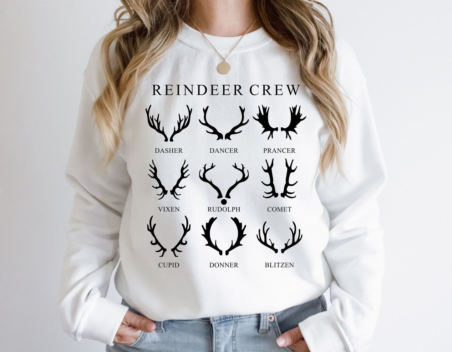 Christmas Reindeer Crew Sweatshirt,Reindeer Shirt,Christmas Deer Shirt,Xmas Sweater,Christmas Gift,Reindeer Christmas,Christmas Gift,xmas