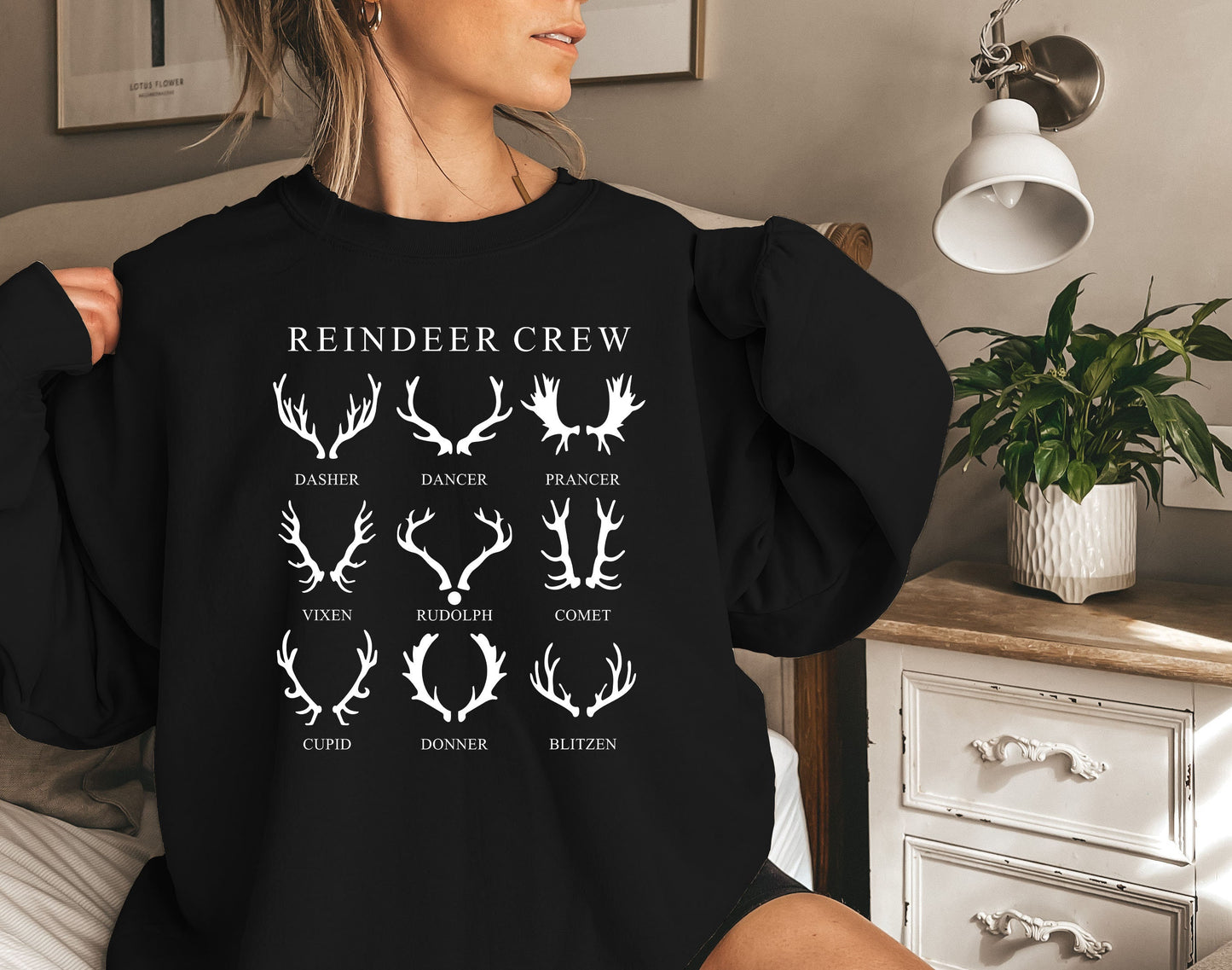 Christmas Reindeer Crew Sweatshirt,Reindeer Shirt,Christmas Deer Shirt,Xmas Sweater,Christmas Gift,Reindeer Christmas,Christmas Gift,xmas