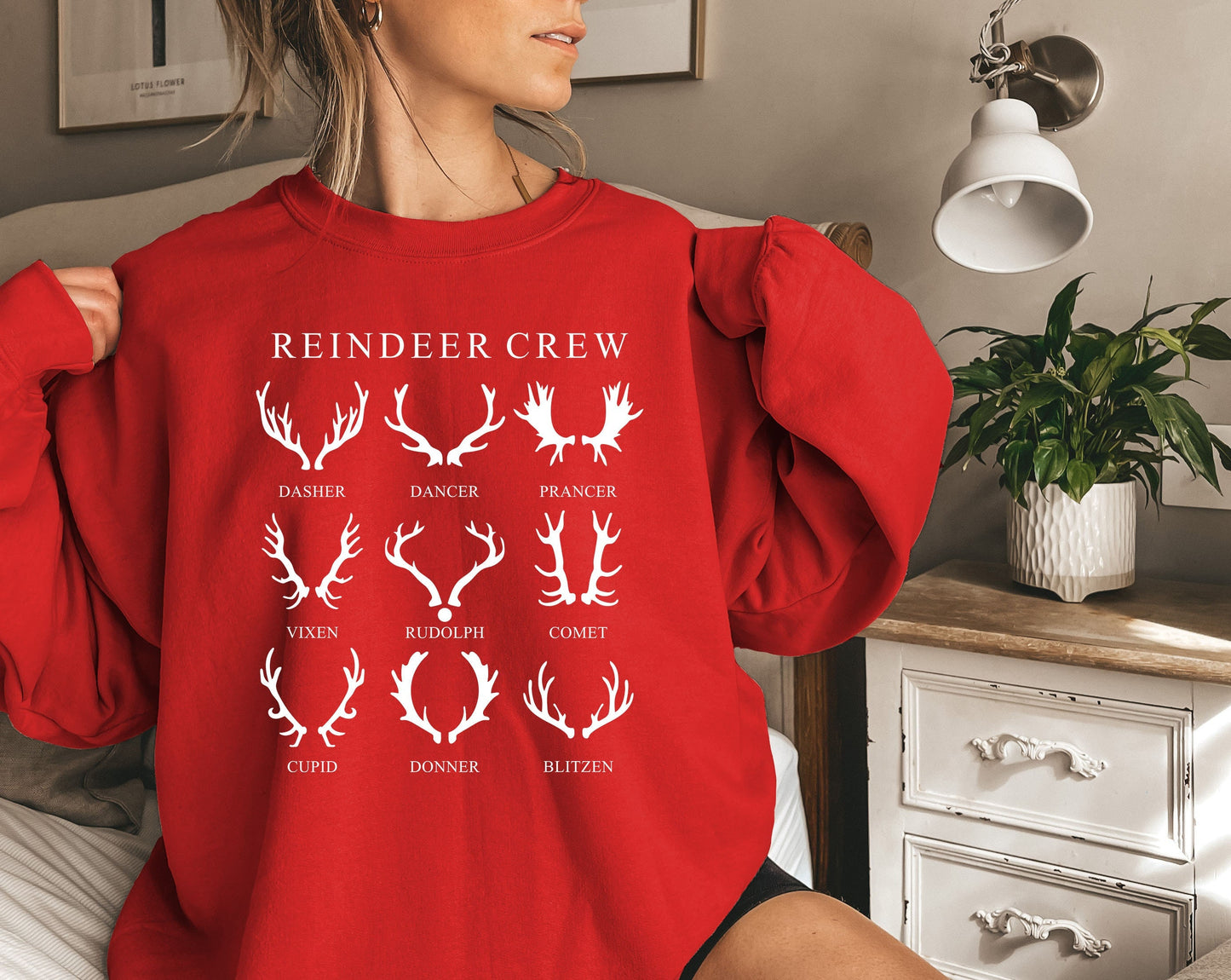 Christmas Reindeer Crew Sweatshirt,Reindeer Shirt,Christmas Deer Shirt,Xmas Sweater,Christmas Gift,Reindeer Christmas,Christmas Gift,xmas