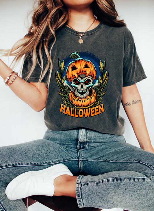 Comfort Colors Halloween Shirt, Pumpkin Shirt,Jack-o-Lantern Sweatshirt, Jackolantern Halloween Shirts, Pumpkin Face Shirt Halloween Tshirt