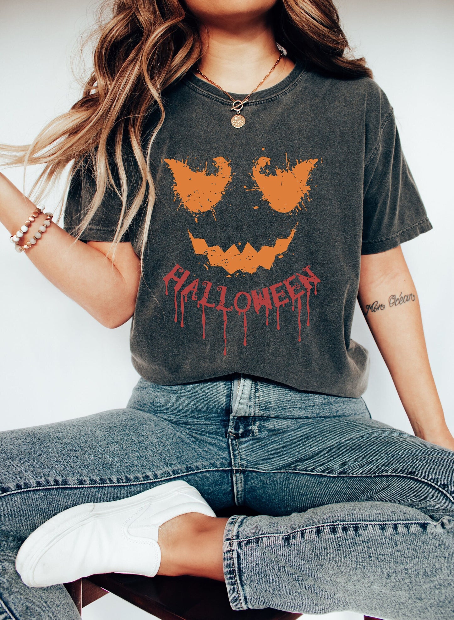 Comfort Colors Halloween Shirt, Halloween Sweatshirt, Pumpkin Sweatshirt, Pumpkin Sweater, Jack-o-Lantern Sweat, Spooky Season, Fall Shirts